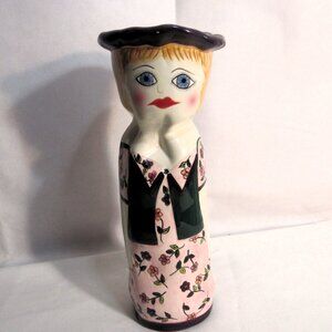 Bella Casa Vase by Ganz Hilary, Susan Paley Ceramic Hand Painted